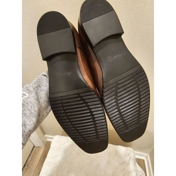 NWOB Kenneth Cole Silver Technology Set Your Clock Dress Shoes Size 14