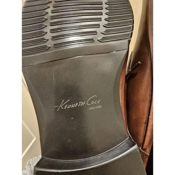 NWOB Kenneth Cole Silver Technology Set Your Clock Dress Shoes Size 14