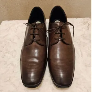 NWOB Kenneth Cole Silver Technology Set Your Clock Dress Shoes Size 14