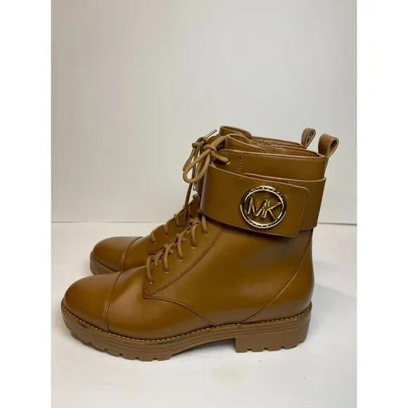 NWOB Michael Kors Women's Combat Boots - Size 9.5M preppy