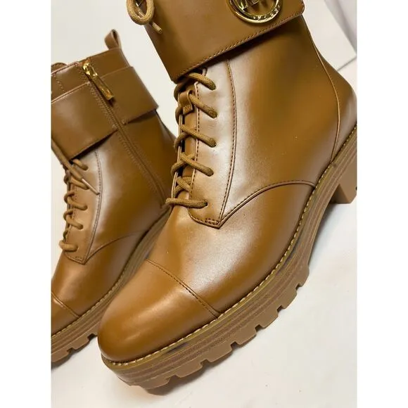 NWOB Michael Kors Women's Combat Boots - Size 9.5M preppy