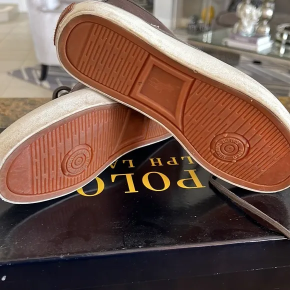 NWT and box boys Polo Ralph Lauren chukka suede boots
