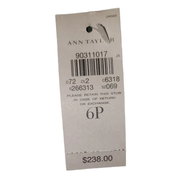 NWT Ann Taylor Virgin Wool Gray Blazer Size 6P