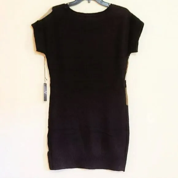 NWT Beautiful VERTIGO Paris Short Sleeve Abstract Print Knit Dress