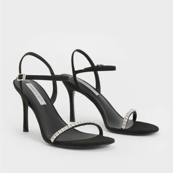 NWT Charles &amp; Keith Black Heels Shoes