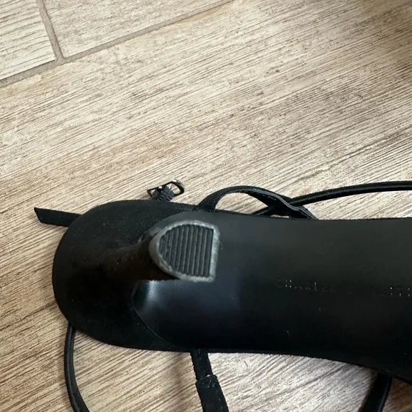 NWT Charles &amp; Keith Black Heels Shoes