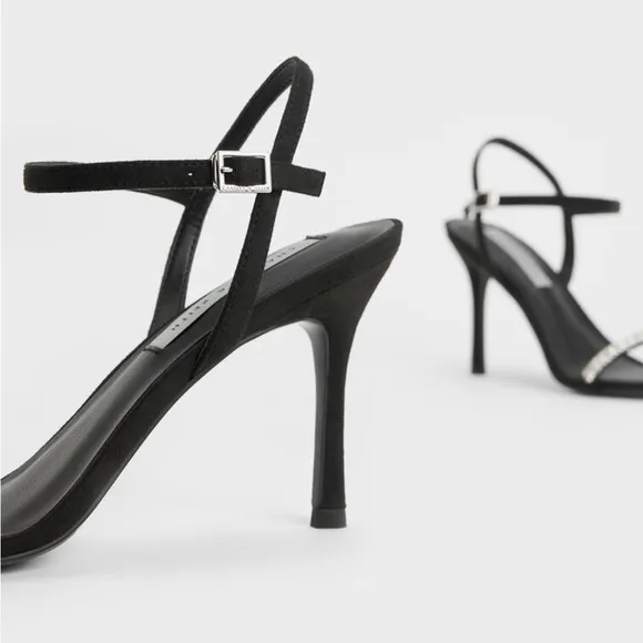 NWT Charles &amp; Keith Black Heels Shoes