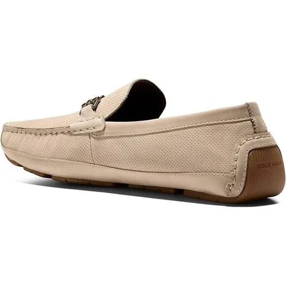 NWT COLE HAAN Mens Wyatt Bit Driver Loafers Sesame Nubuck C38067 Size 11
