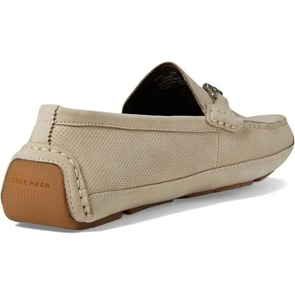 NWT COLE HAAN Mens Wyatt Bit Driver Loafers Sesame Nubuck C38067 Size 11