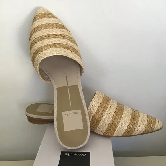 NWT Dolce Vita Ezra Raffia Mule
