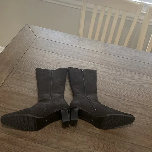 NWT Eric Michael Denmark Heel Black Dress Boot | Calf Height | Size 41/9