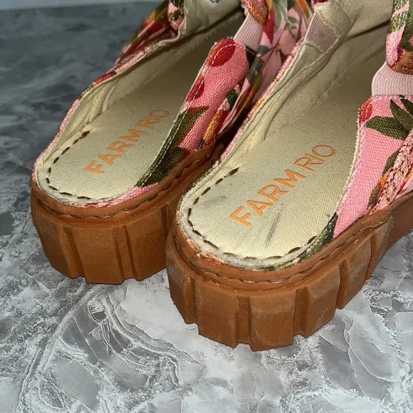 NWT Farm rio mango tree bow mule sneakers sz 7