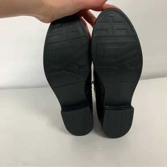 NWT FLY London Leather Zip-Up Ankle Boots Abys Black size 40