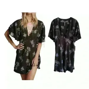 NWT Free People Melanie Mini Dress in Night Combo Dress Size 10