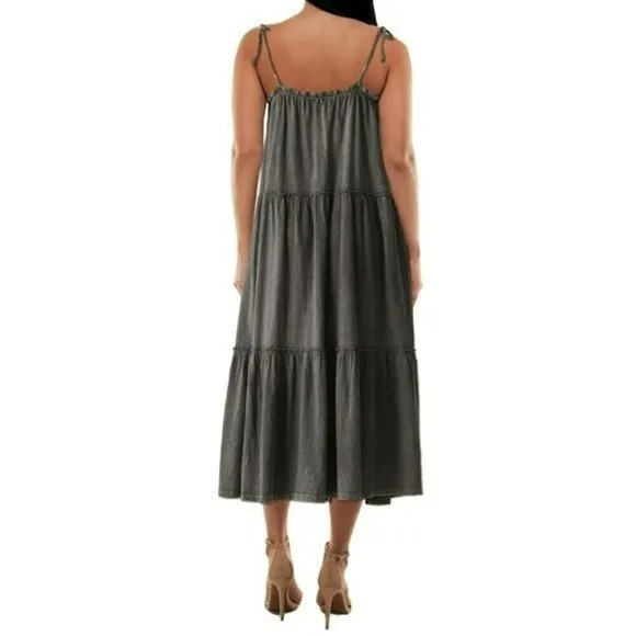 NWT Lucky Brand Women's Tiered Cami Cotton Maxi Dress