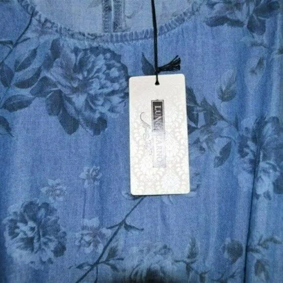 NWT Lungo L'arno Made In Italy Floral Print Bow Belt Tencel Maxi Dress