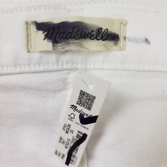 NWT Madewell 10&quot; High Rise Skinny Jeans Size 32 Petite