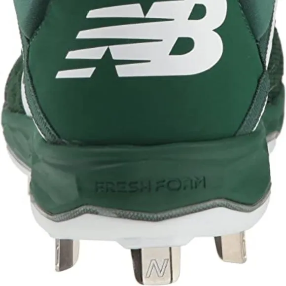 NWT NEW BALANCE 3000 V4 GREEN &amp; WHITE METAL BASEBALL CLEATS/SHOES 17 D (WIDE)