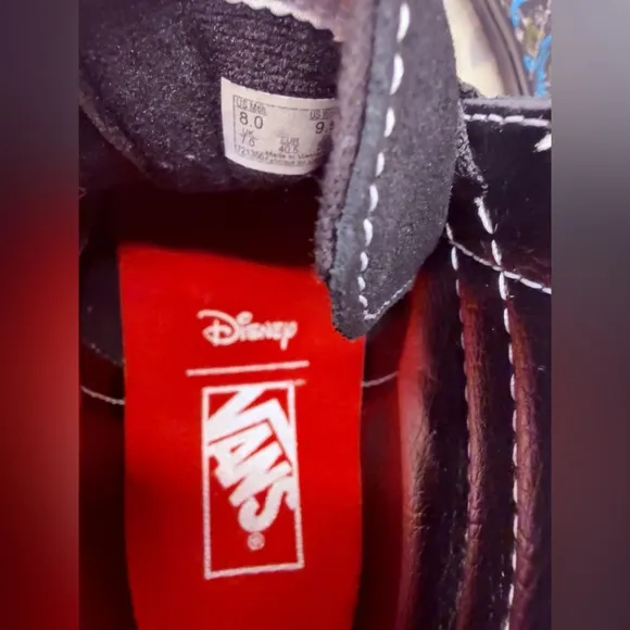NWT Vans  Disney villains SK8-hi shoes 100th Anniversary Black Sneakers men’s 8