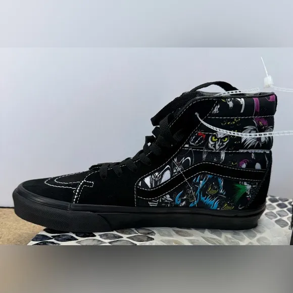 NWT Vans  Disney villains SK8-hi shoes 100th Anniversary Black Sneakers men’s 8