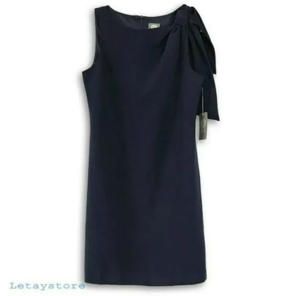 NWT Vince Camuto Women's Shoulder Bow Cocktail Party Mini Dress