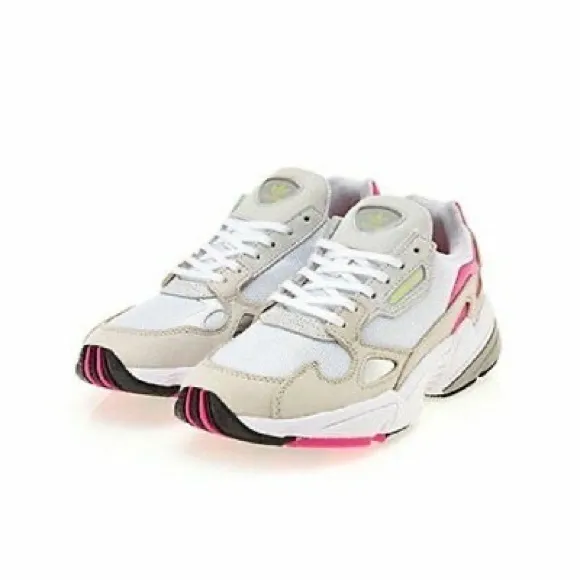 NWT Womens ADIDAS FALCON W White Sneakers.