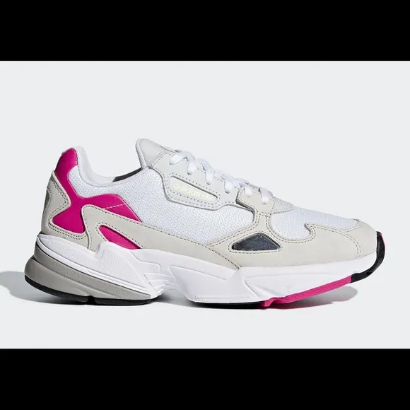 NWT Womens ADIDAS FALCON W White Sneakers.