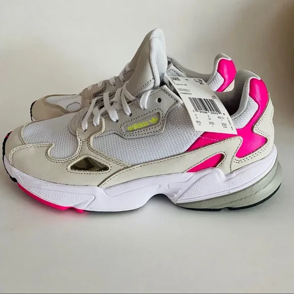 NWT Womens ADIDAS FALCON W White Sneakers.