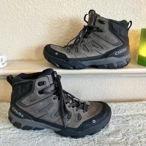 Oboz Men’s Sawtooth X Mid B-Dry Waterproof Hiking Boots Size 9.5 Charcoal