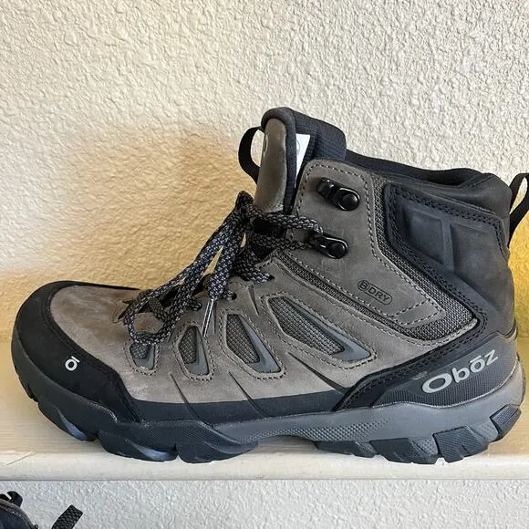 Oboz Men’s Sawtooth X Mid B-Dry Waterproof Hiking Boots Size 9.5 Charcoal
