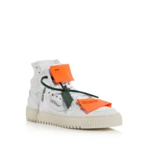 OFF WHITE Womens White Contrast Zip Tie And Patches Off Court Sneakers Shoes 41