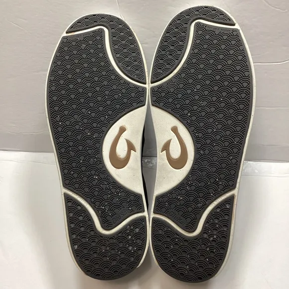 Olukai Lae’ ahi man’s loafers shoes black size 8