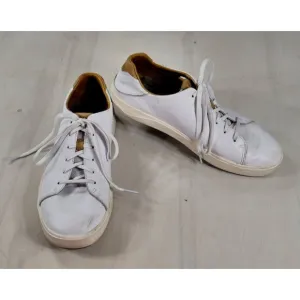 OluKai Lae'Ahi Li 'Ili White Leather Lace Up Sneakers Men's Shoes Size 10.5