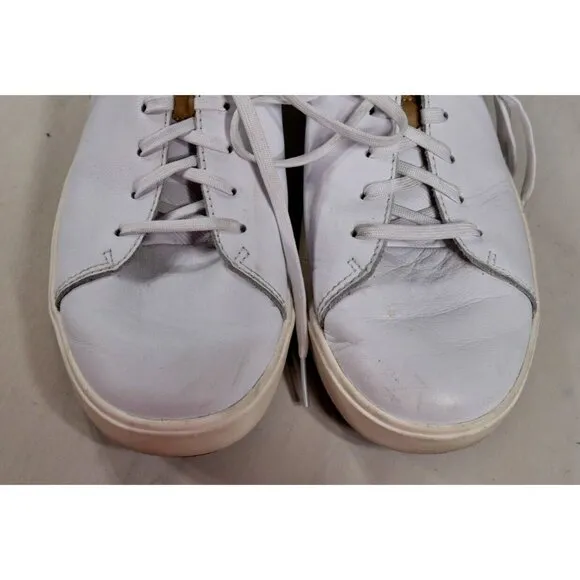 OluKai Lae'Ahi Li 'Ili White Leather Lace Up Sneakers Men's Shoes Size 10.5