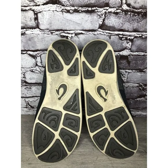 Olukai Nohea Moku Blue Gray Mesh Casual Slip On Sneakers Shoes Men Sz 13M US/46