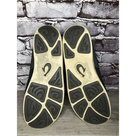 Olukai Nohea Moku Blue Gray Mesh Casual Slip On Sneakers Shoes Men Sz 13M US/46
