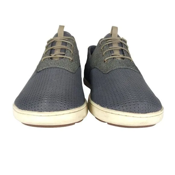 OluKai Men's Nohea Moku US 10 Gray Lace Up Flats Loafer Sneakers Shoes