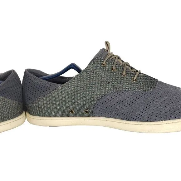 OluKai Men's Nohea Moku US 10 Gray Lace Up Flats Loafer Sneakers Shoes