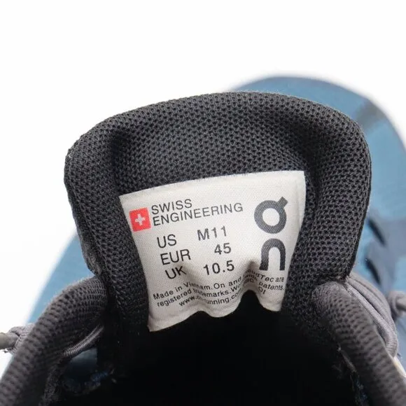 On‎ Cloud 5 Swiss Engineering Mens Sz 11 US Blue Athletic Running Shoes Sneakers
