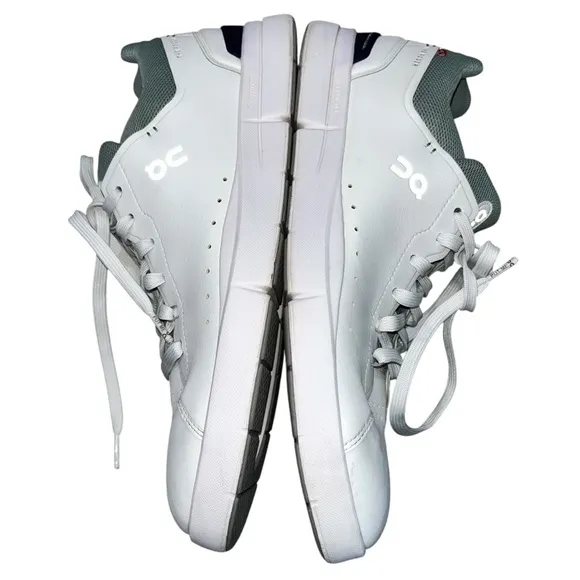 On Cloud Men’s The Roger Advantage White &amp; Sage Green Sneakers Shoes size 12