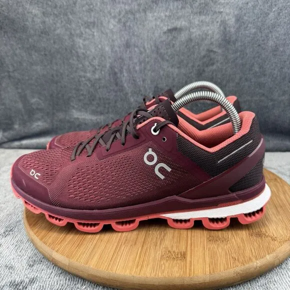On Coud Cloudsurfer Shoes Womens Size 10 Red Running Comfort casual Sneakers