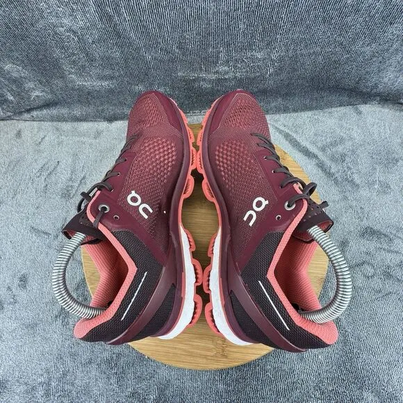 On Coud Cloudsurfer Shoes Womens Size 10 Red Running Comfort casual Sneakers