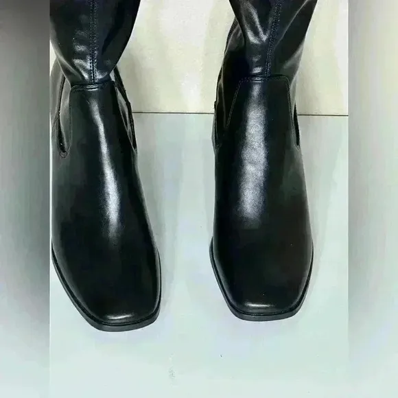 Open Edit Briar Over The Knee Boots Block Heel Goth Winter Club Size 9 New