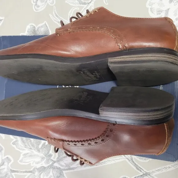 Original Penguin Walter Oxford Lace up Dress Shoes Cognac Brown 10.5