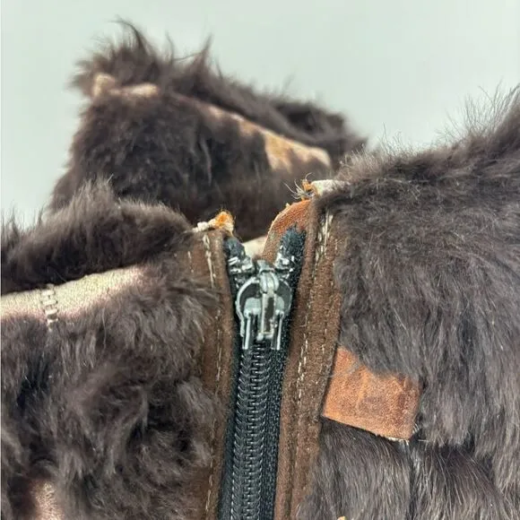 Pajar Brown Rabbit Fur Winter Boots Women's US 8 UK‎ 39 Aspen Ski Lodge