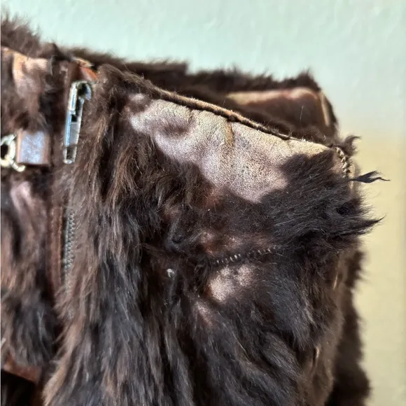 Pajar Brown Rabbit Fur Winter Boots Women's US 8 UK‎ 39 Aspen Ski Lodge