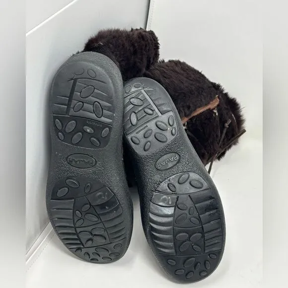 Pajar Brown Rabbit Fur Winter Boots Women's US 8 UK‎ 39 Aspen Ski Lodge