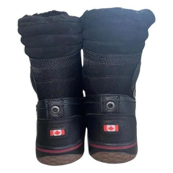 Pajar Tour Winter Waterproof Insulated‎ Black Leather Men's Boots Sz 8 New