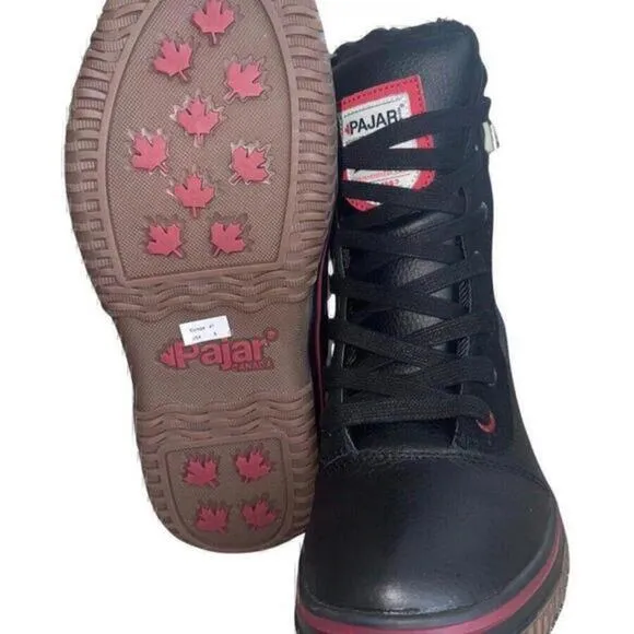 Pajar Tour Winter Waterproof Insulated‎ Black Leather Men's Boots Sz 8 New
