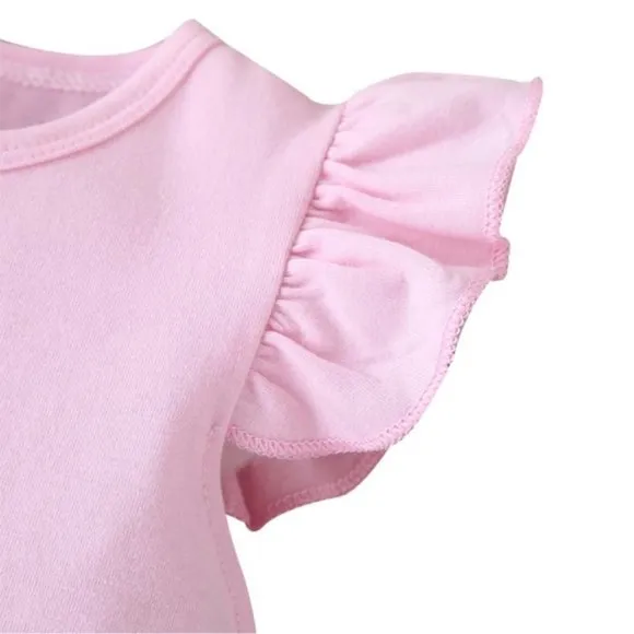 Pastel Cocomelon Rainbow Pink Dress Clothes Outfit First Birthday Clothes